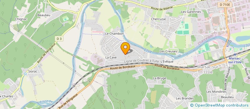 localisation de l'entreprise MONSIEUR CHRISTIAN AUBARD  MARSAC-SUR-L'ISLE