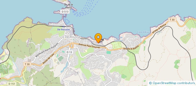 localisation de l'entreprise MONSIEUR CHRISTIAN AUBERT à L'ILE ROUSSE
