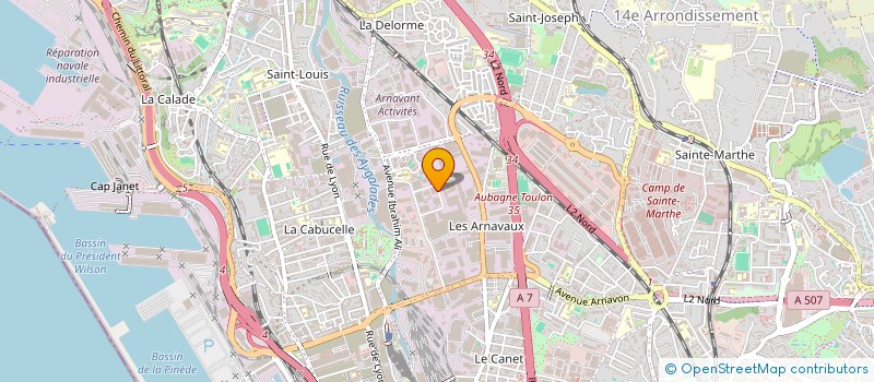 localisation de l'entreprise MONSIEUR CHRISTIAN AUBERY à MARSEILLE