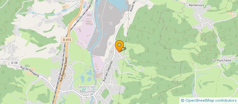 localisation de l'entreprise MONSIEUR CHRISTIAN AUBIN  SAULCY-SUR-MEURTHE