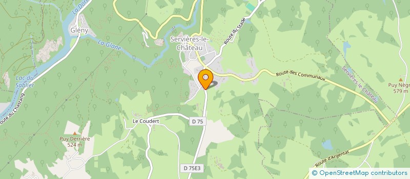 localisation de l'entreprise MONSIEUR CHRISTIAN AUBREYRIE  SAINT-CIRGUES-LA-LOUTRE