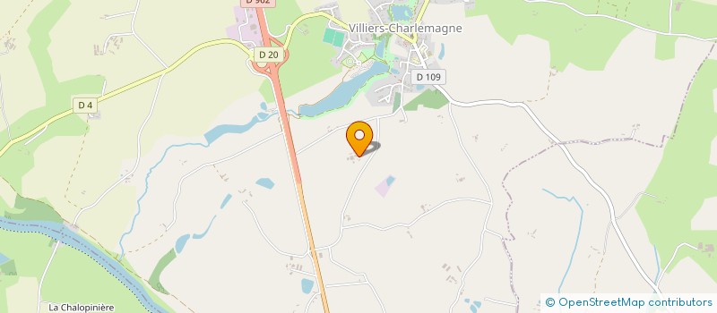 localisation de l'entreprise MONSIEUR CHRISTIAN AUBRY  VILLIERS-CHARLEMAGNE