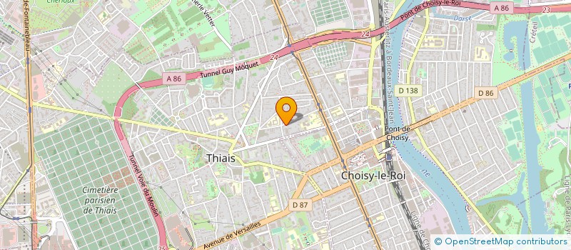 localisation de l'entreprise MONSIEUR CHRISTIAN AUBRY  THIAIS