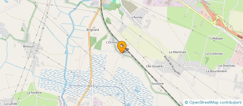 localisation de l'entreprise MONSIEUR CHRISTIAN AUDRAIN  SAINTE-ANNE-SUR-BRIVET