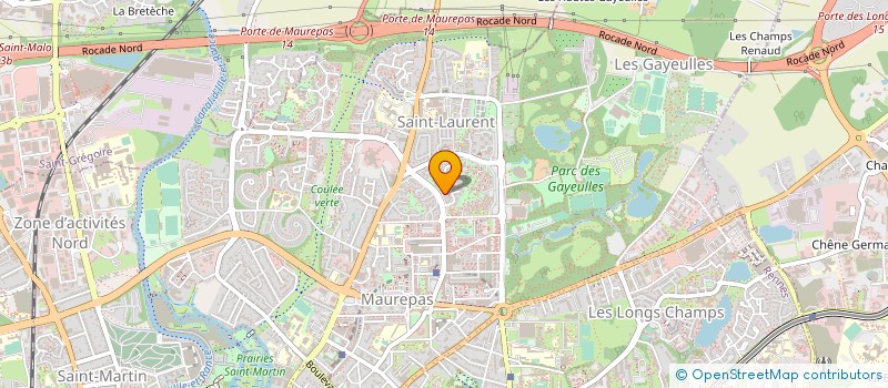 localisation de l'entreprise MONSIEUR CHRISTIAN AUDROING à RENNES