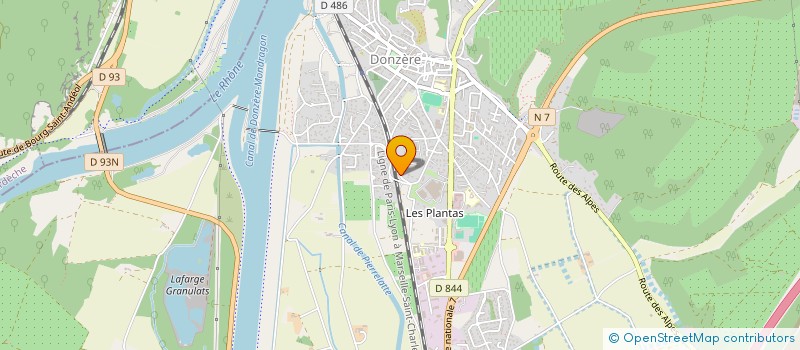 localisation de l'entreprise MONSIEUR CHRISTIAN AUGIER  DONZERE