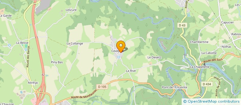 localisation de l'entreprise MONSIEUR CHRISTIAN AULAGNIER  YSSINGEAUX