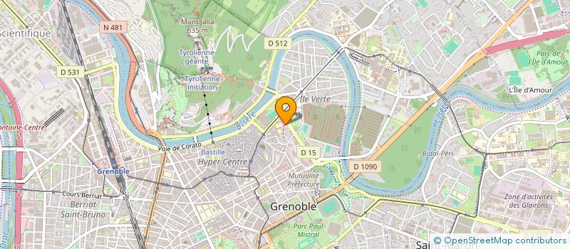 localisation de l'entreprise MONSIEUR CHRISTIAN AUSSILLOU à GRENOBLE