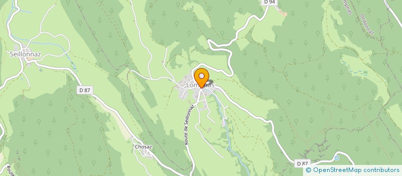 localisation de l'entreprise MONSIEUR CHRISTIAN BABOLAT  LOMPNAS