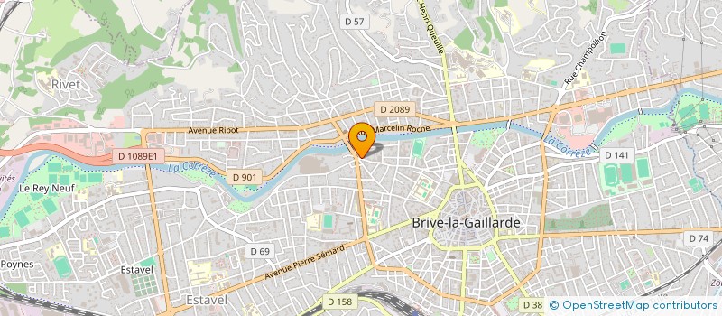 localisation de l'entreprise MONSIEUR CHRISTIAN BACHELET  BRIVE-LA-GAILLARDE