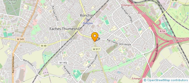 localisation de l'entreprise MONSIEUR CHRISTIAN BACHELET à RONCHIN