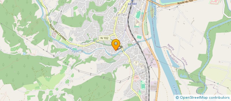 localisation de l'entreprise MONSIEUR CHRISTIAN BACONNIER  LE TEIL