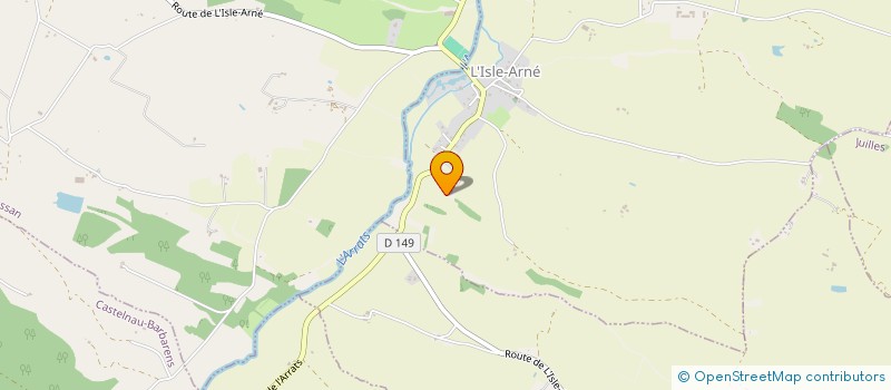 localisation de l'entreprise MONSIEUR CHRISTIAN BACQUE  L ISLE ARNE