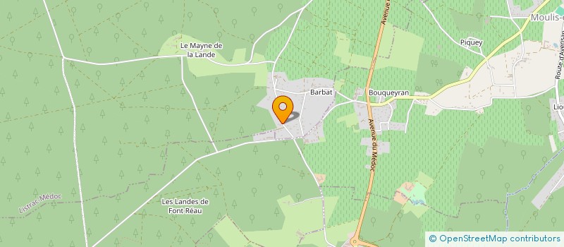 localisation de l'entreprise MONSIEUR CHRISTIAN BACQUE  AVENSAN