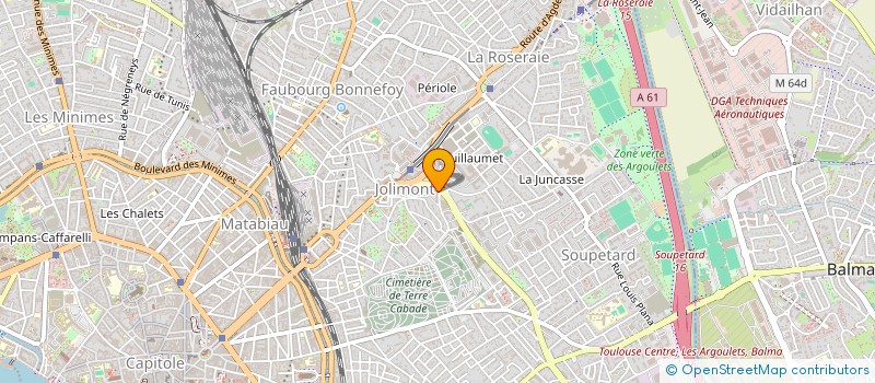 localisation de l'entreprise MONSIEUR CHRISTIAN BACQUIE à TOULOUSE