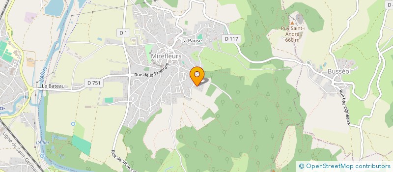 localisation de l'entreprise MONSIEUR CHRISTIAN BADUEL  MIREFLEURS