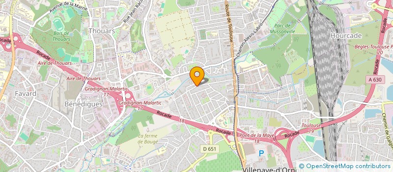 localisation de l'entreprise MONSIEUR CHRISTIAN BAILLET  VILLENAVE-D'ORNON