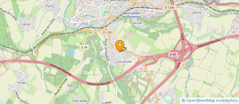 localisation de l'entreprise MONSIEUR CHRISTIAN BAIZID  SAINT-JULIEN-EN-GENEVOIS