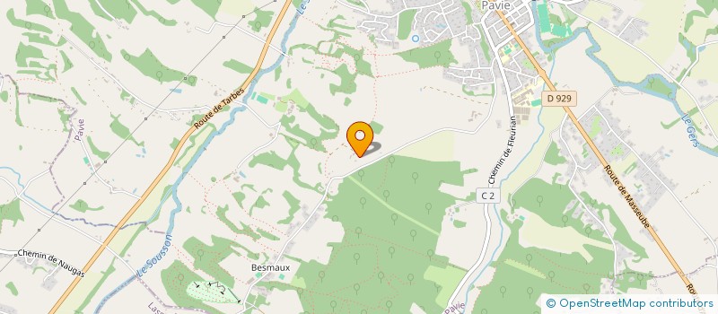 localisation de l'entreprise MONSIEUR CHRISTIAN BAJON  PAVIE