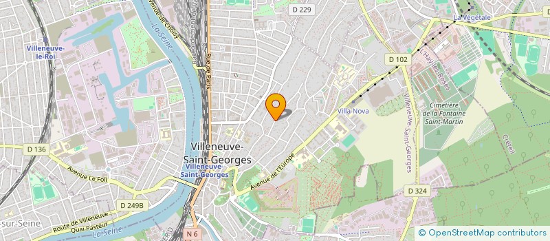 localisation de l'entreprise MONSIEUR CHRISTIAN BAKAJIKA  VILLENEUVE-SAINT-GEORGES