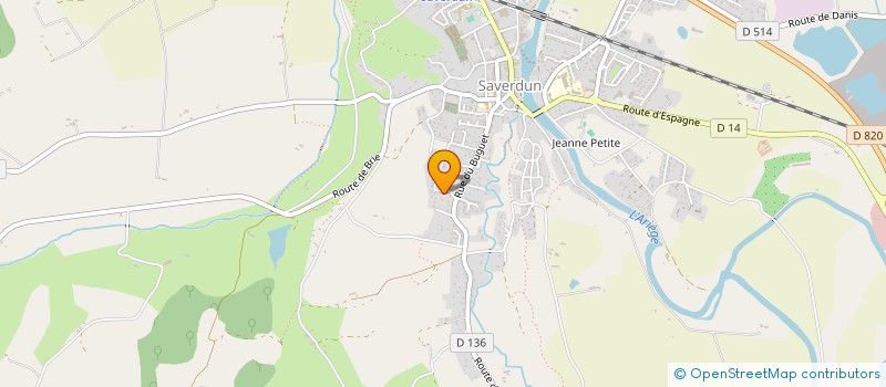 localisation de l'entreprise MONSIEUR CHRISTIAN BALARD à SAVERDUN