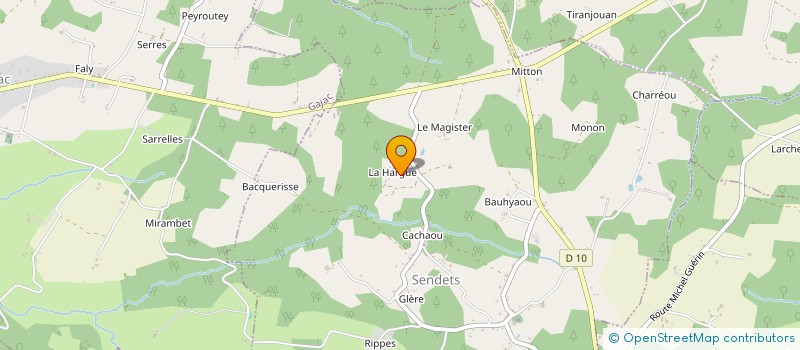 localisation de l'entreprise MONSIEUR CHRISTIAN BALUTEAU à SENDETS