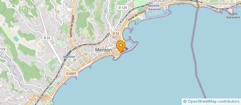 localisation de l'entreprise MONSIEUR CHRISTIAN BARADEAU à MENTON
