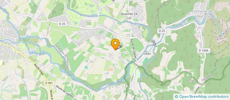 localisation de l'entreprise MONSIEUR CHRISTIAN BARBAGGIO  SAUMANE-DE-VAUCLUSE