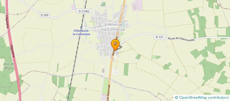 localisation de l'entreprise MONSIEUR CHRISTIAN BARBAUD  VILLENEUVE-LA-COMTESSE