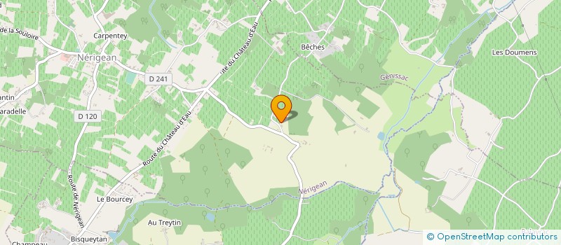 localisation de l'entreprise MONSIEUR CHRISTIAN BARDET  NERIGEAN