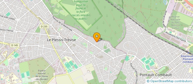 localisation de l'entreprise MONSIEUR CHRISTIAN BARDIN à LE PLESSIS-TREVISE