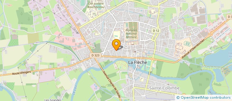 localisation de l'entreprise MONSIEUR CHRISTIAN BARILLER à LA FLECHE