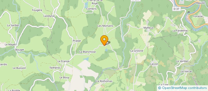 localisation de l'entreprise MONSIEUR CHRISTIAN BAROUPIRON  SAINT-GERVAIS-SOUS-MEYMONT