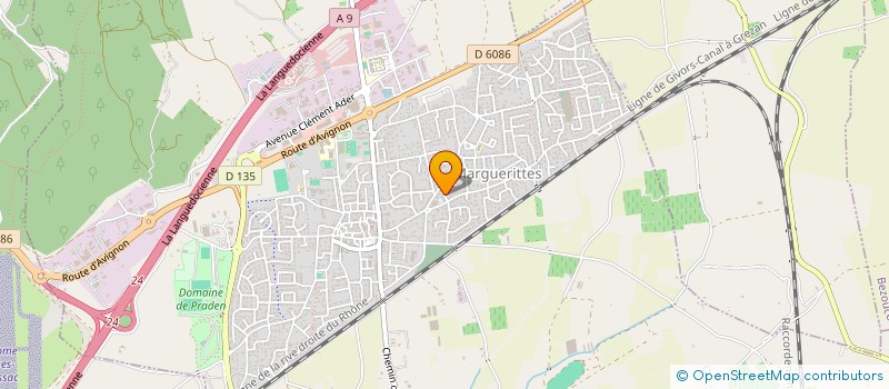 localisation de l'entreprise MONSIEUR CHRISTIAN BARRAL  MARGUERITTES