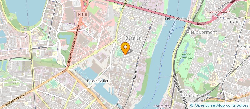 localisation de l'entreprise MONSIEUR CHRISTIAN BARRANGER à BORDEAUX