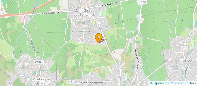 localisation de l'entreprise MONSIEUR CHRISTIAN BARRES  SAINT-GENIS-DES-FONTAINES