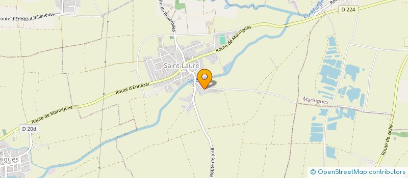 localisation de l'entreprise MONSIEUR CHRISTIAN BARRET  SAINT-LAURE