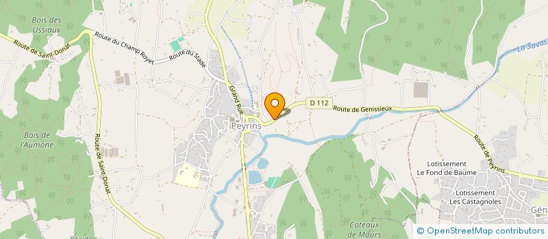 localisation de l'entreprise MONSIEUR CHRISTIAN BARRET  PEYRINS