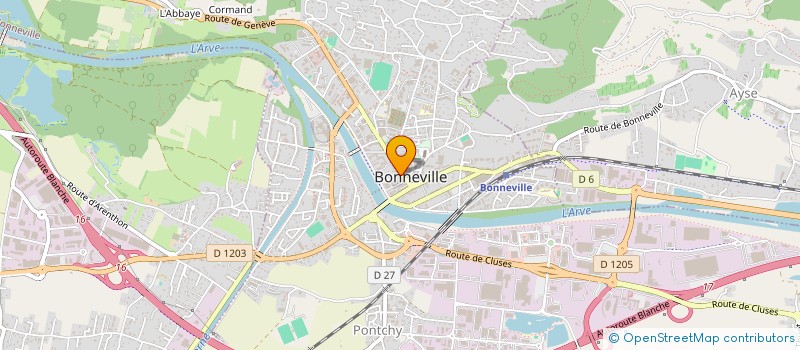 localisation de l'entreprise MONSIEUR CHRISTIAN BARRIER  BONNEVILLE