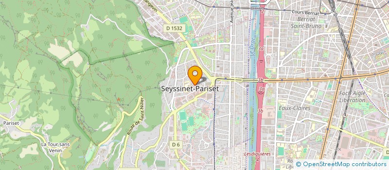 localisation de l'entreprise MONSIEUR CHRISTIAN BARRUEL  SEYSSINET-PARISET