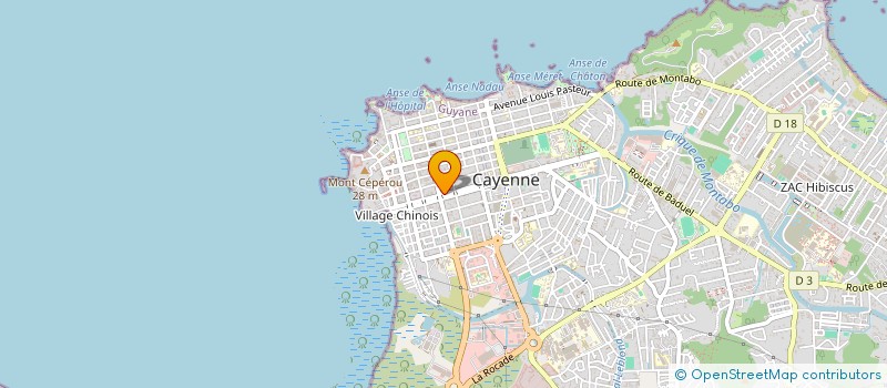 localisation de l'entreprise MONSIEUR CHRISTIAN BARTHES à CAYENNE