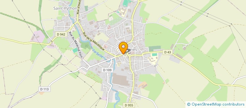 localisation de l'entreprise MONSIEUR CHRISTIAN BATAILLE à SOLESMES