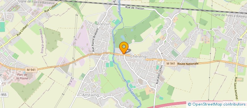 localisation de l'entreprise MONSIEUR CHRISTIAN BATAILLE  TRESSIN