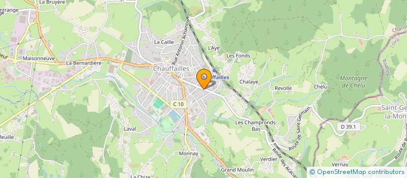 localisation de l'entreprise MONSIEUR CHRISTIAN BATAILLON  CHAUFFAILLES