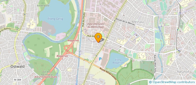 localisation de l'entreprise MONSIEUR CHRISTIAN BATT  ILLKIRCH-GRAFFENSTADEN