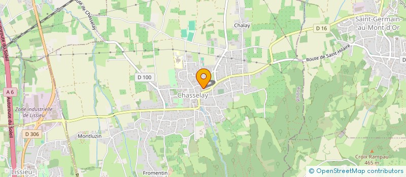 localisation de l'entreprise MONSIEUR CHRISTIAN BATTEUR  CHASSELAY