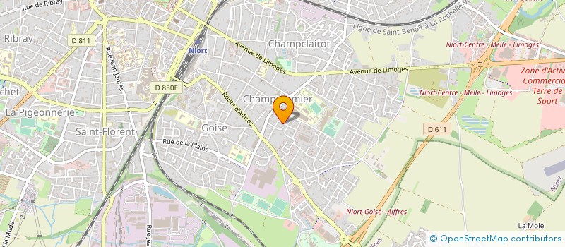 localisation de l'entreprise MONSIEUR CHRISTIAN BAUDIN à NIORT