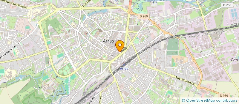 localisation de l'entreprise MONSIEUR CHRISTIAN BAUDRANT à ARRAS