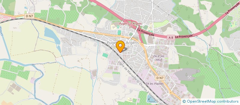 localisation de l'entreprise MONSIEUR CHRISTIAN BAUE à PUGET-SUR-ARGENS