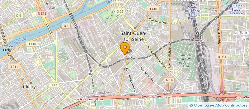 localisation de l'entreprise MONSIEUR CHRISTIAN BAYOL à SAINT-OUEN-SUR-SEINE